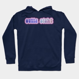 OUTTA SIGHT! Retro 60s 70s aesthetic slang Hoodie